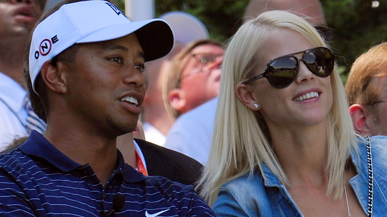 Tiger Woods and Tiger Woods' ex Elin Nordegren