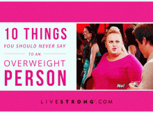 10 things you shouldn't say to overweight people