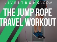 A fat explosion rope skipping exercise you can travel